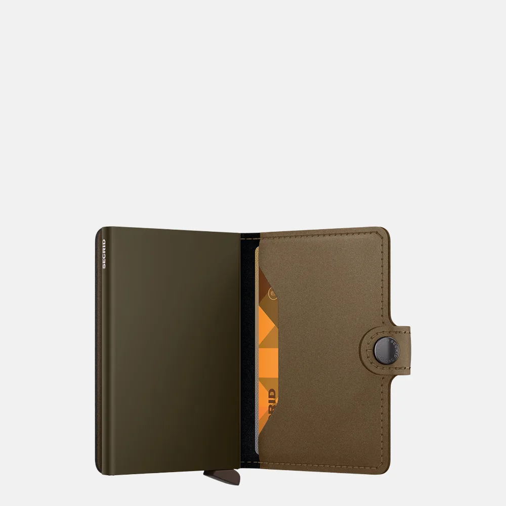 Secrid Miniwallet pasjeshouder matte satin bronze bij Duifhuizen
