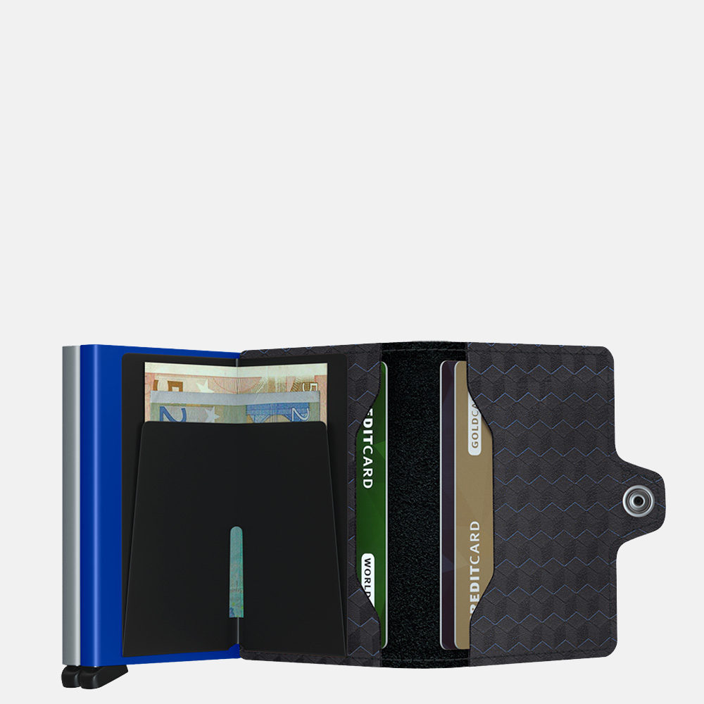 Secrid Twinwallet pasjeshouder optical titanium blue bij Duifhuizen