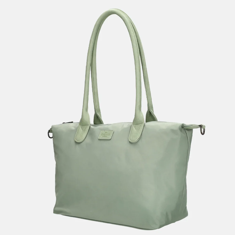 Charm London Buckingham Mono shopper M lichtgroen bij Duifhuizen