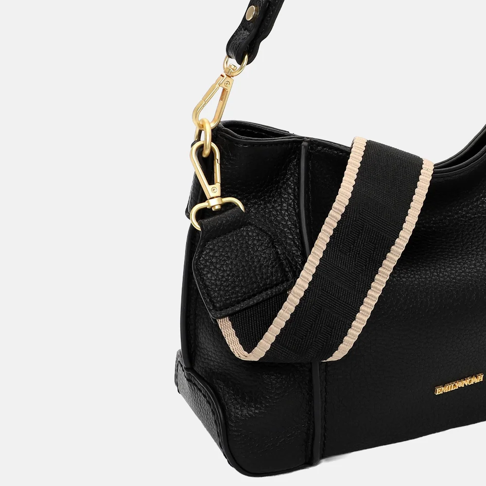 Emily & Noah Julie schoudertas zwart bij Duifhuizen