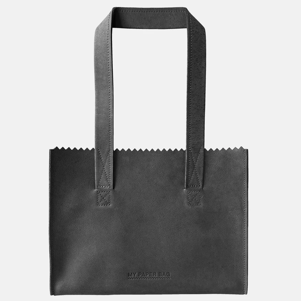 My paper bag shopper vintage black bij Duifhuizen
