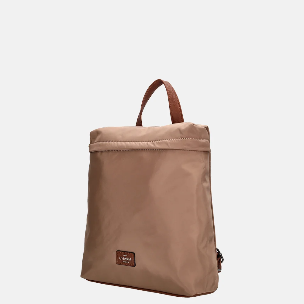 Charm London Buckingham rugzak S taupe bij Duifhuizen