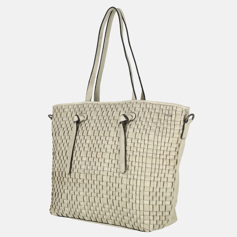 Berba Amalfi shopper vlechtwerk pebble bij Duifhuizen