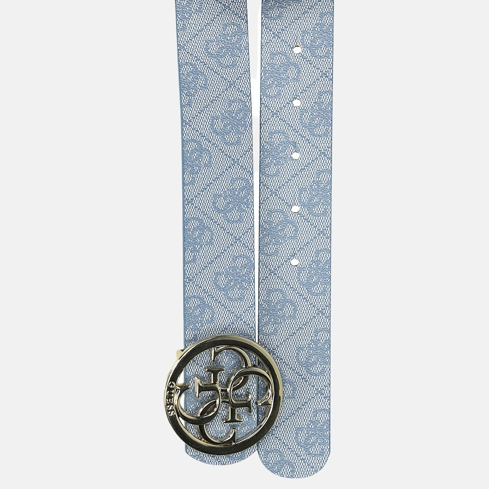 Guess Bluebelle riem 3.5 cm blue bij Duifhuizen