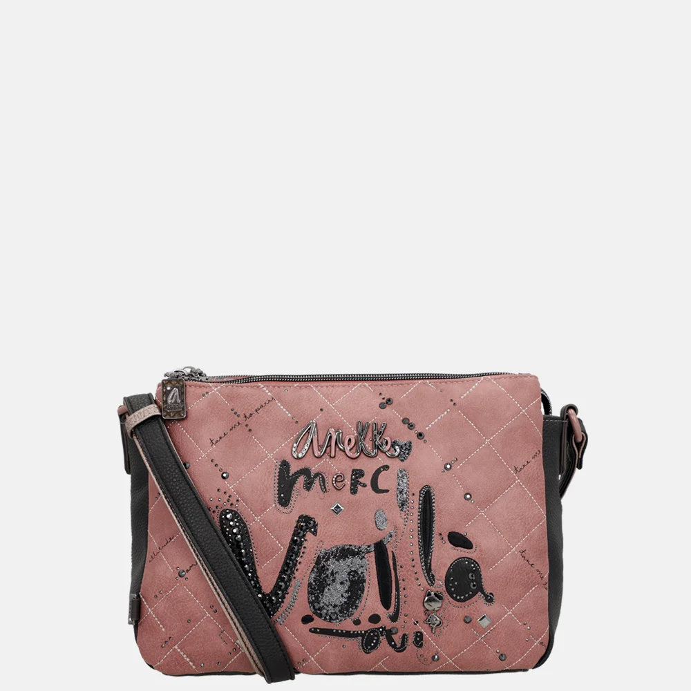 Anekke Parisian crossbody tas roze