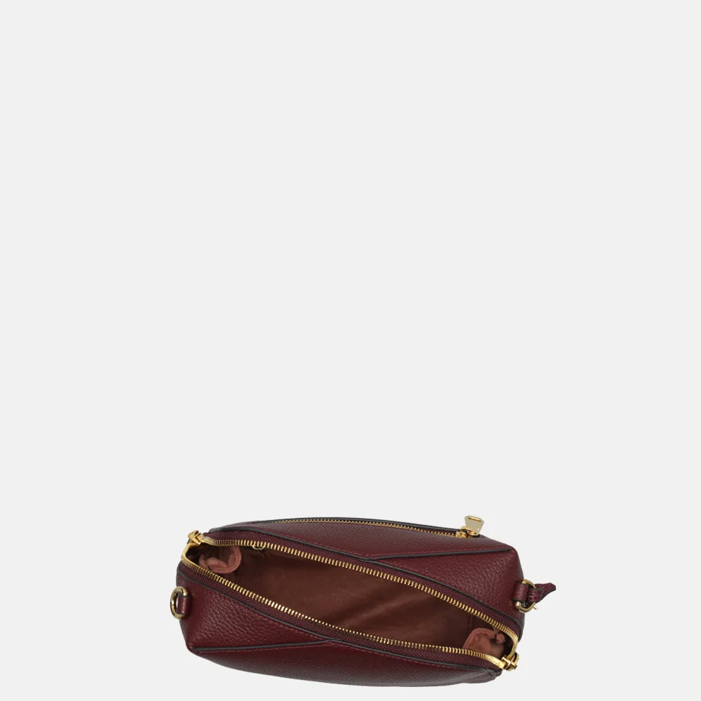 Smaak Amsterdam Blake crossbody tas burgundy bij Duifhuizen