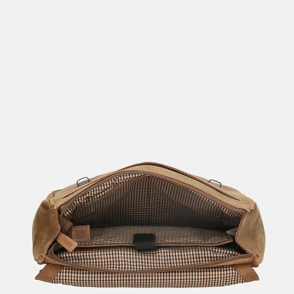 Hide & Stitches Idaho rugzak 13.3 inch brown bij Duifhuizen