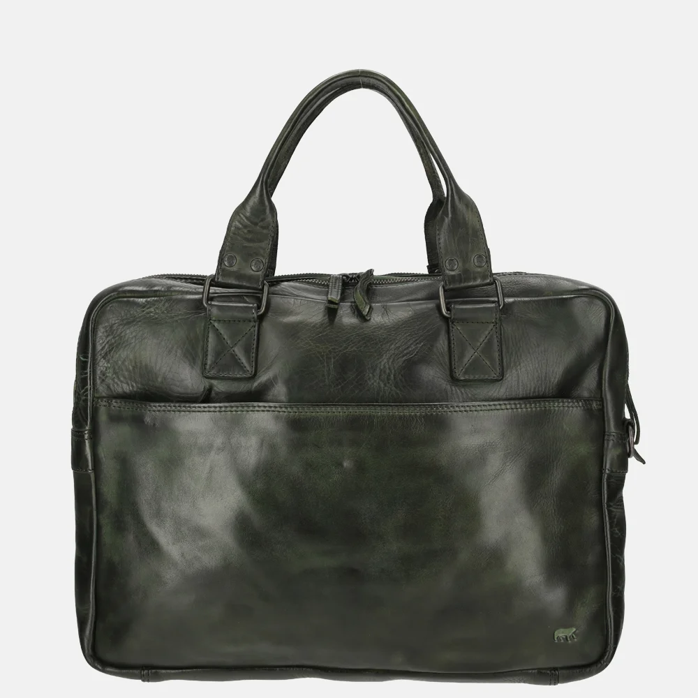 Bear Design Leandro laptoptas 15.4 inch olive bij Duifhuizen