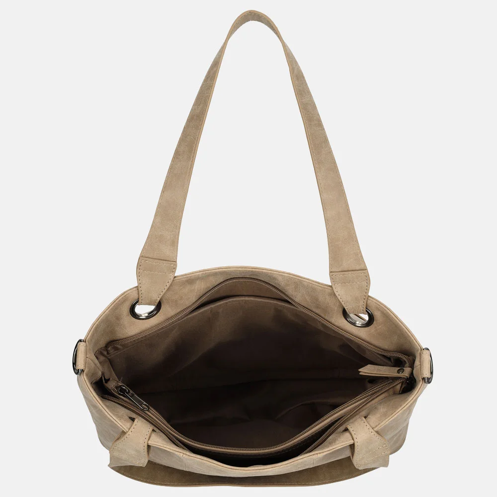 Enrico Benetti Josie shopper middentaupe bij Duifhuizen