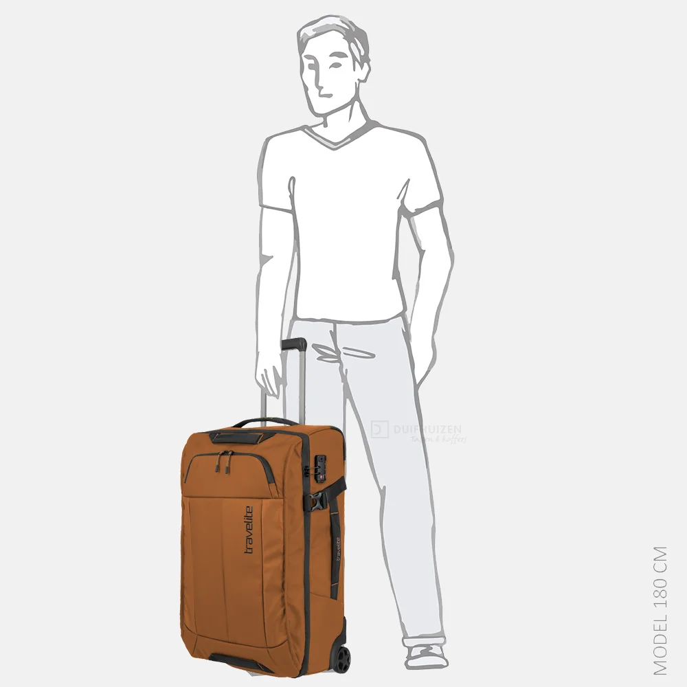 Travelite Briize reistas op wielen 67 cm curry bij Duifhuizen