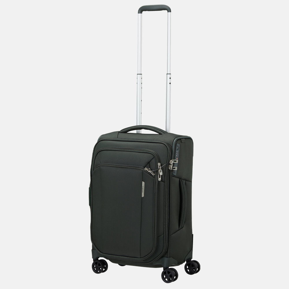 Samsonite Respark Length handbagage koffer 55 cm forest green bij Duifhuizen