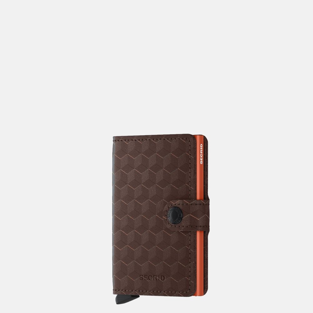 Secrid Miniwallet pasjeshouder optical brown-orange