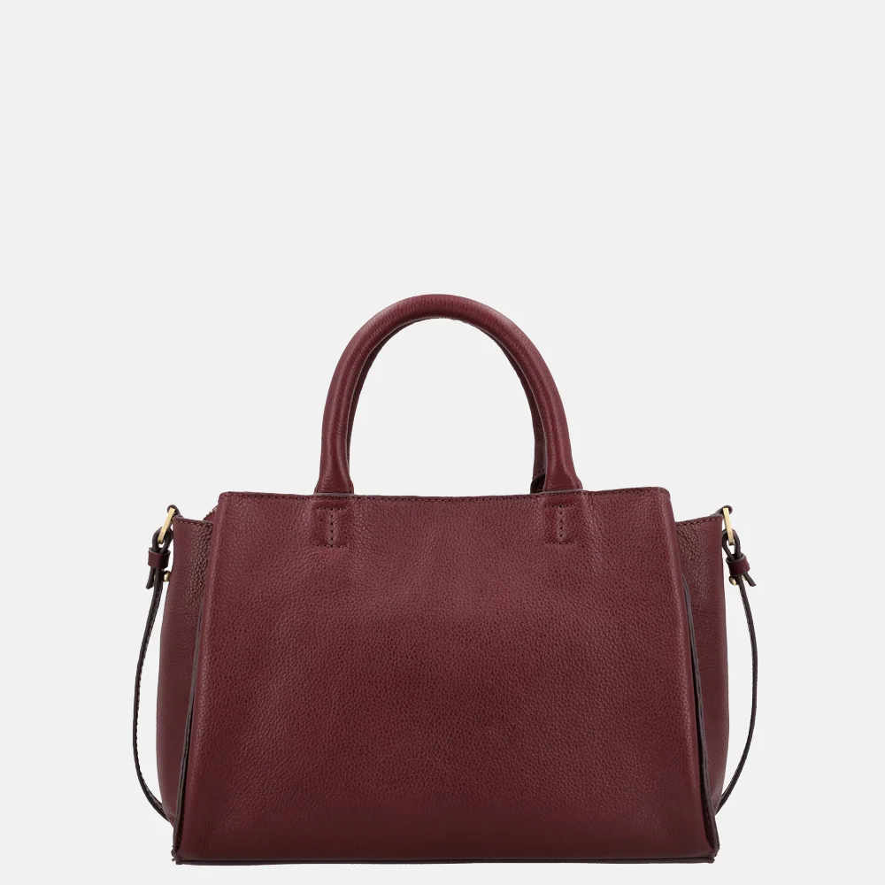 Loulou Essentiels Vera handtas M ruby bij Duifhuizen