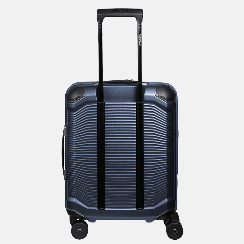 Travelite Millenium Frontpocket handbagage koffer 55 cm 15 inch navy bij Duifhuizen