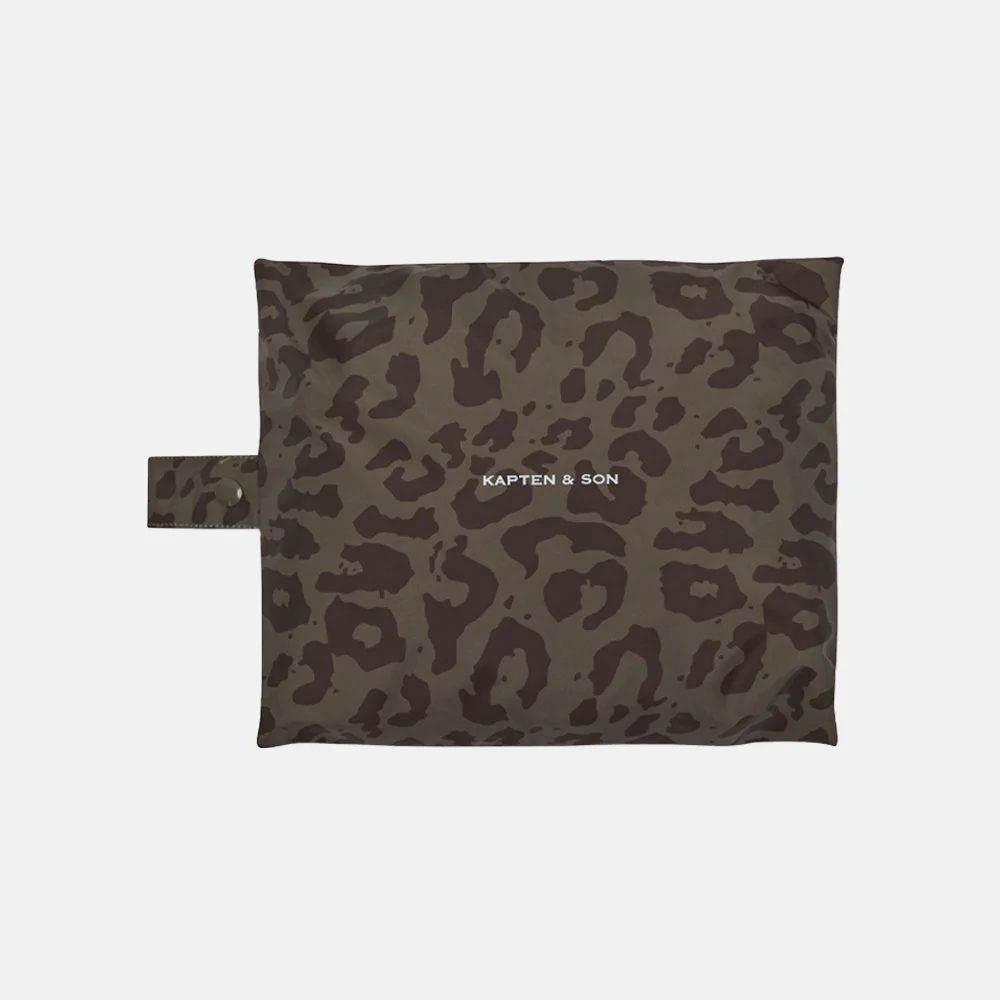 Kapten & Son regenjas/poncho leo dark brown bij Duifhuizen
