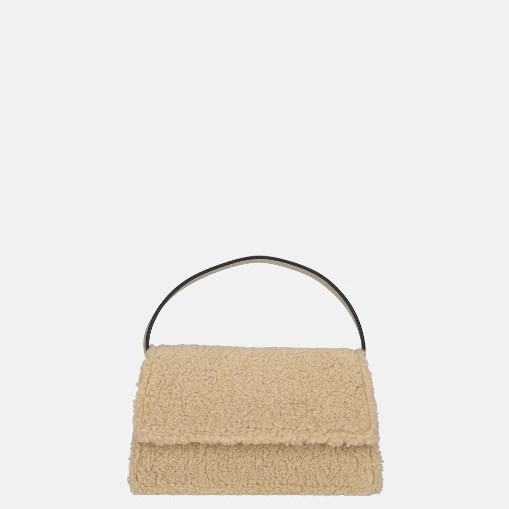 Firenze Teddy crossbody tas taupe bij Duifhuizen