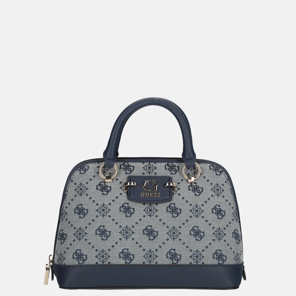 Guess Neda Dome handtas navy logo bij Duifhuizen