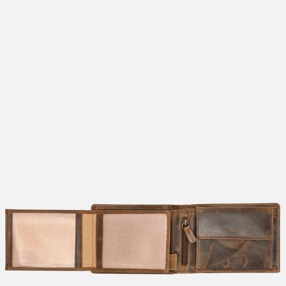 Bear Design Vegas billfold bruin bij Duifhuizen