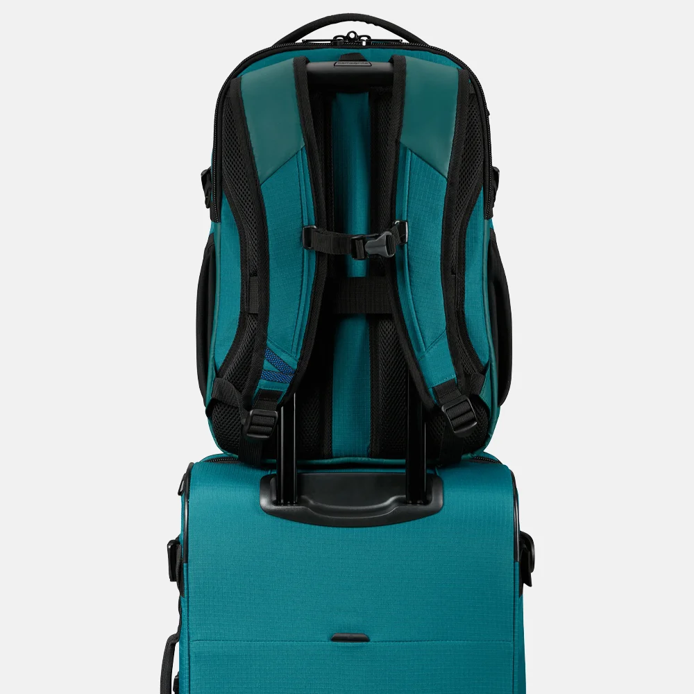 Samsonite Roadseeker laptoprugzak M 15 inch deep teal bij Duifhuizen