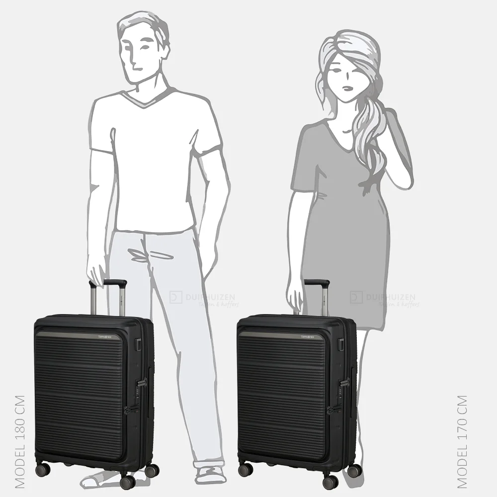 Samsonite Paralux HS Spinner reiskoffer expendable 67 cm black bij Duifhuizen