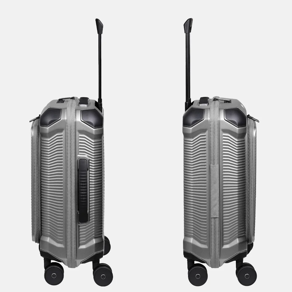 Travelite Millennium handbagage koffer 55 cm silver bij Duifhuizen