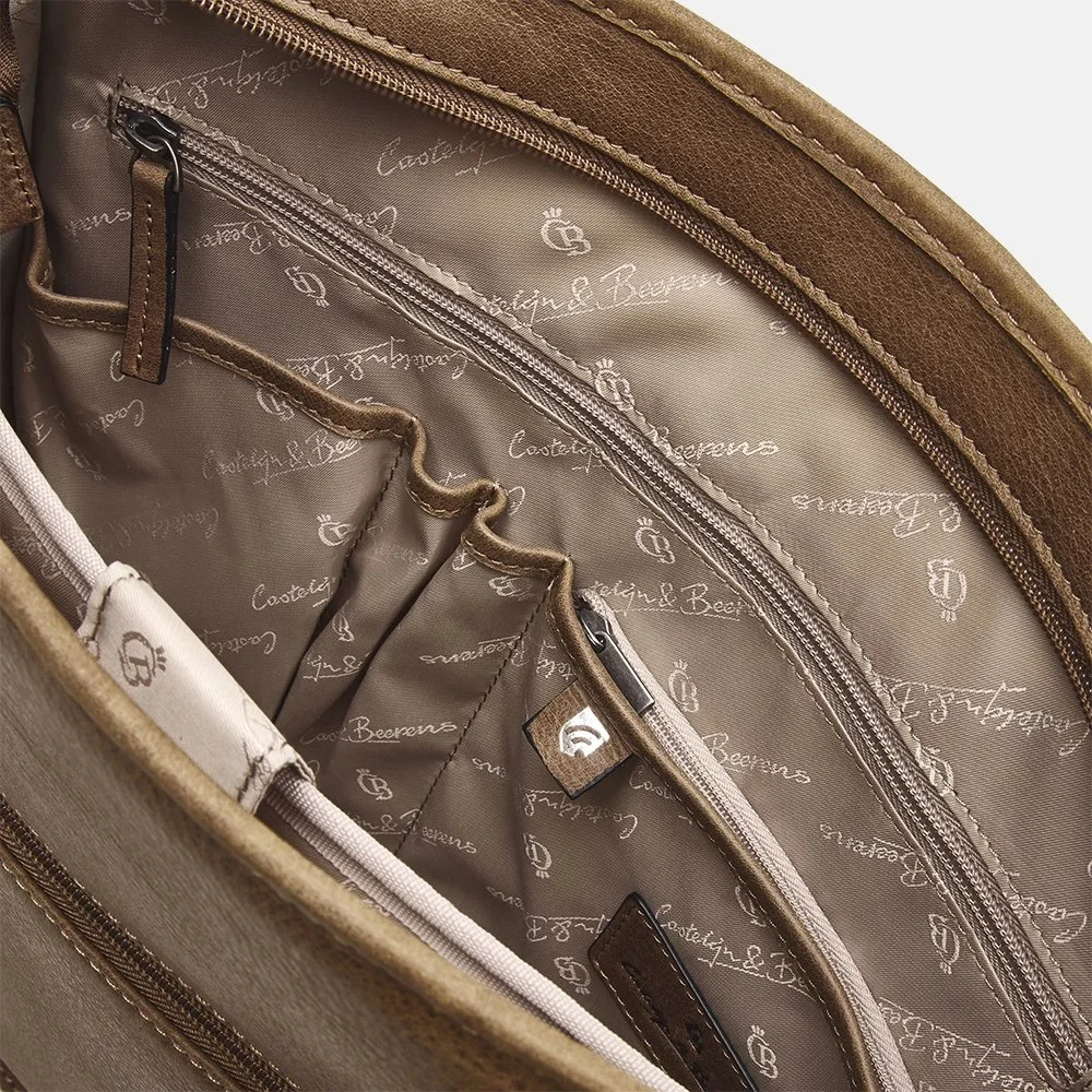 Castelijn en Beerens Carisma laptoptas 15.6 inch cognac bij Duifhuizen