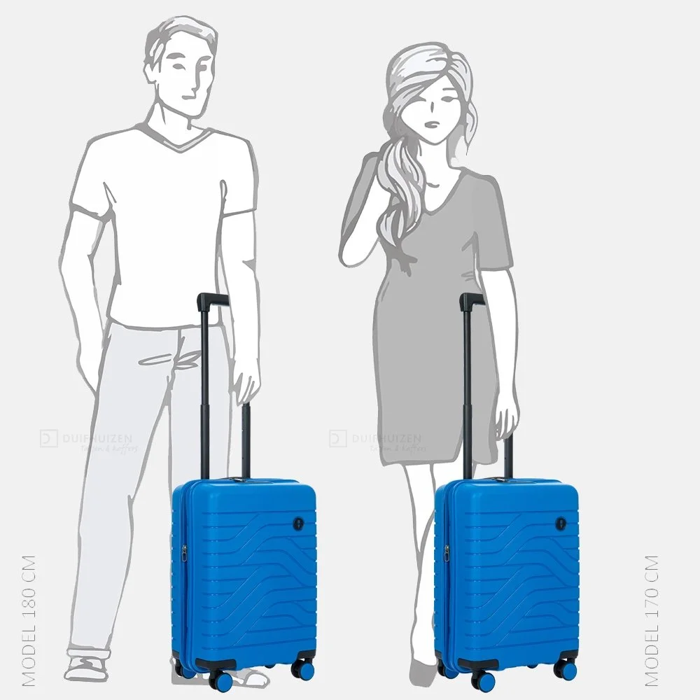 Bric's Ulisse  Expandable handbagage koffer 55 cm electric blue bij Duifhuizen