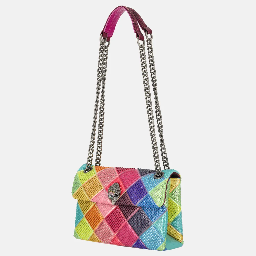 Kurt Geiger Kensington rainbow schoudertas multi bij Duifhuizen