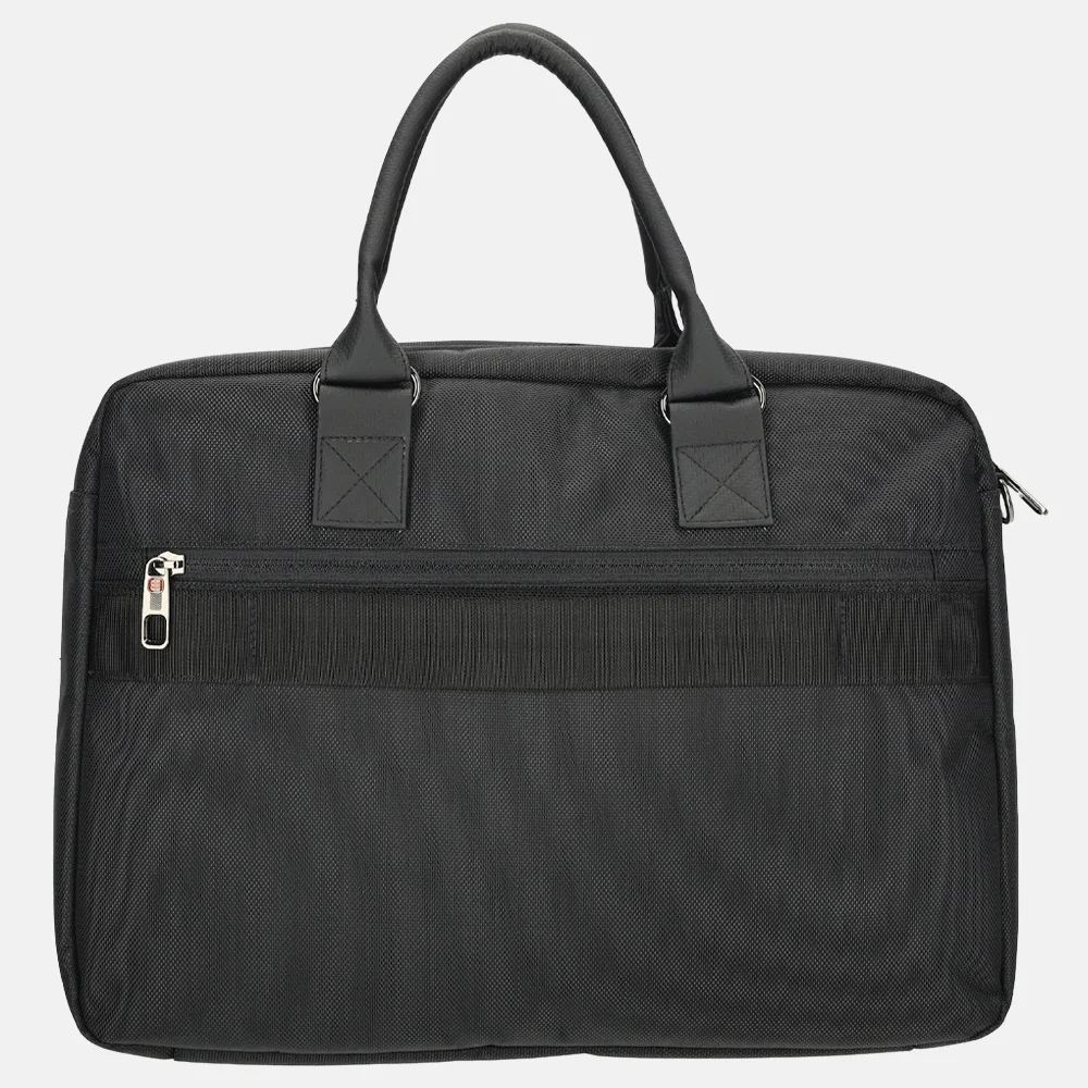 Enrico Benetti Berlin laptoptas 15 inch black bij Duifhuizen
