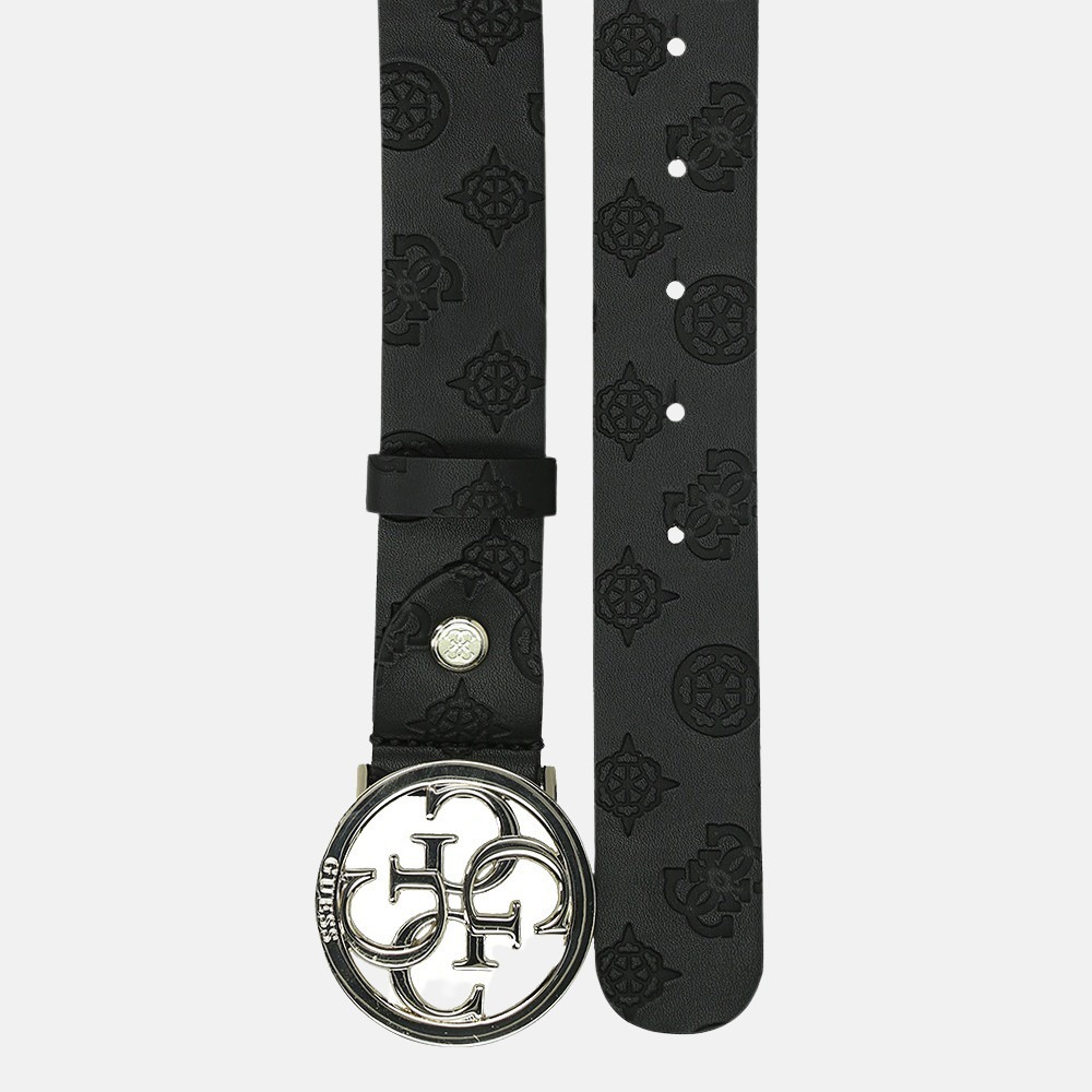 Guess Peony riem 3.5 cm black bij Duifhuizen