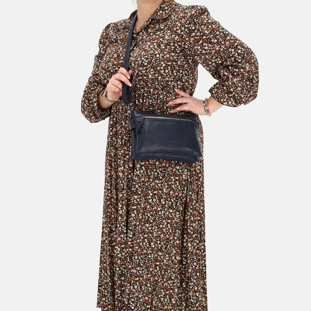 Beagles Ferro crossbody tas blauw bij Duifhuizen