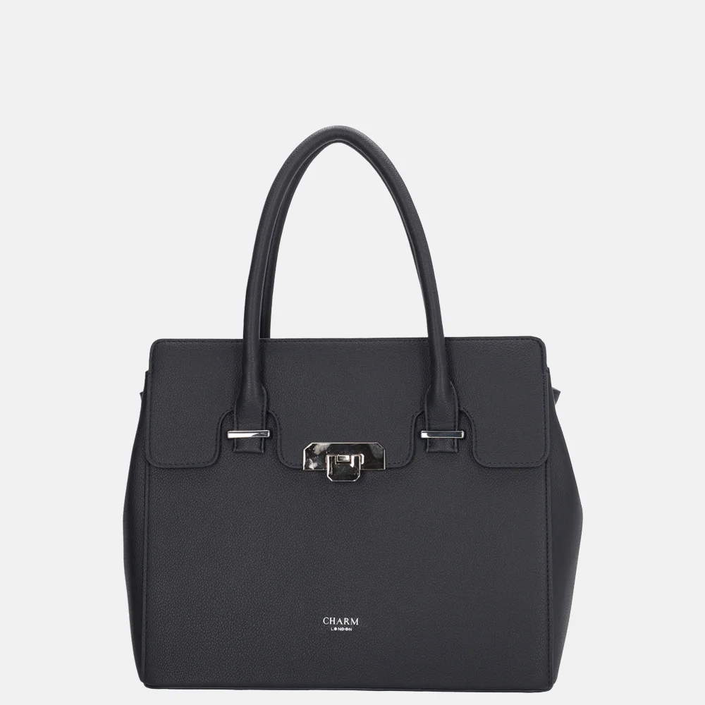 Charm London Soho handtas classic L blauw bij Duifhuizen