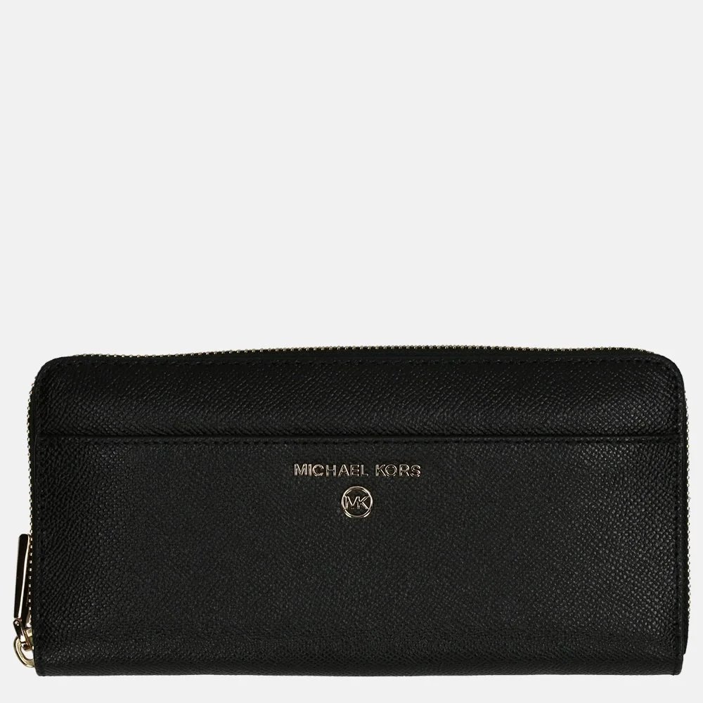 Michael Kors Charm Jet Set ritsportemonnee black
