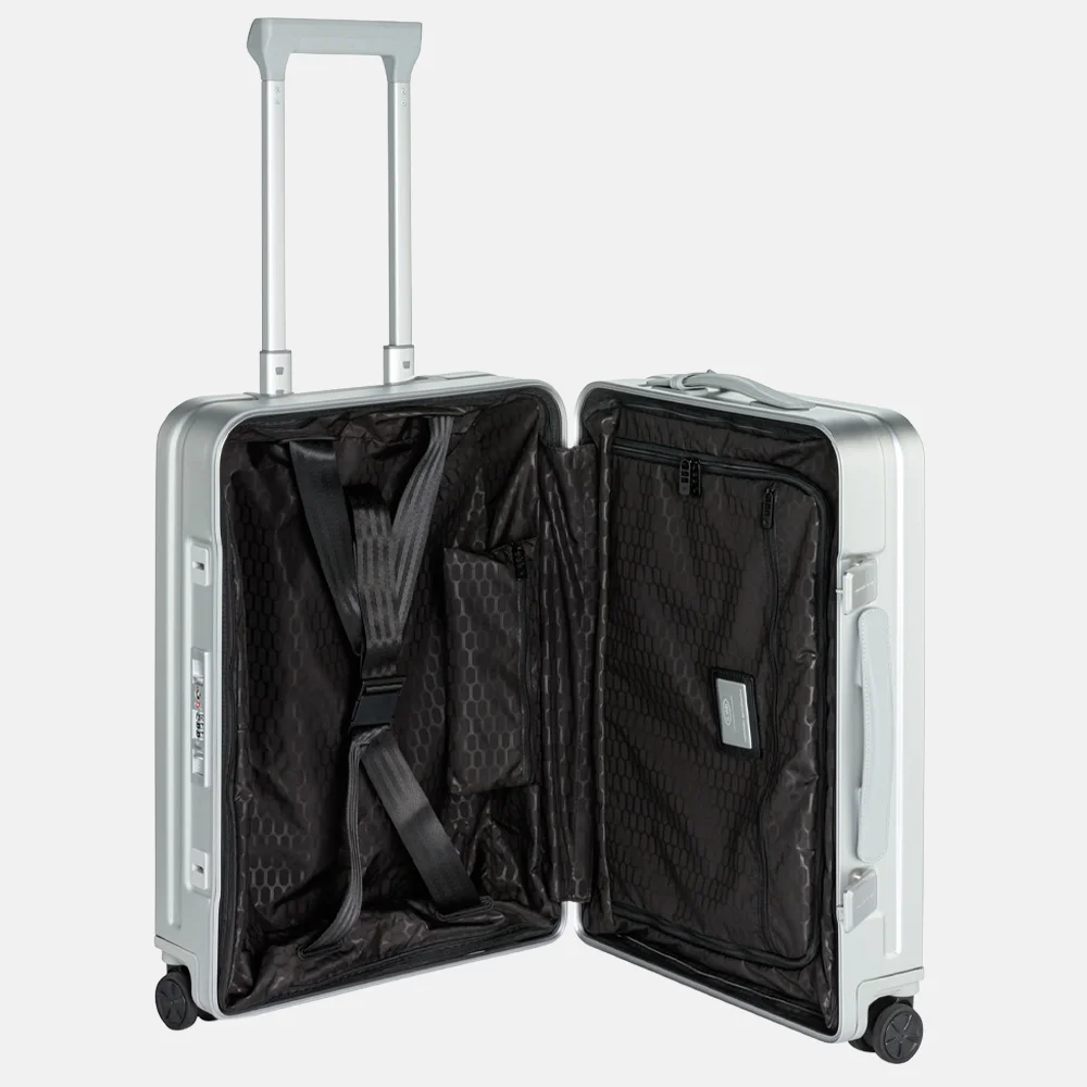 Porsche Design Roadster handbagage koffer 55 cm silver bij Duifhuizen