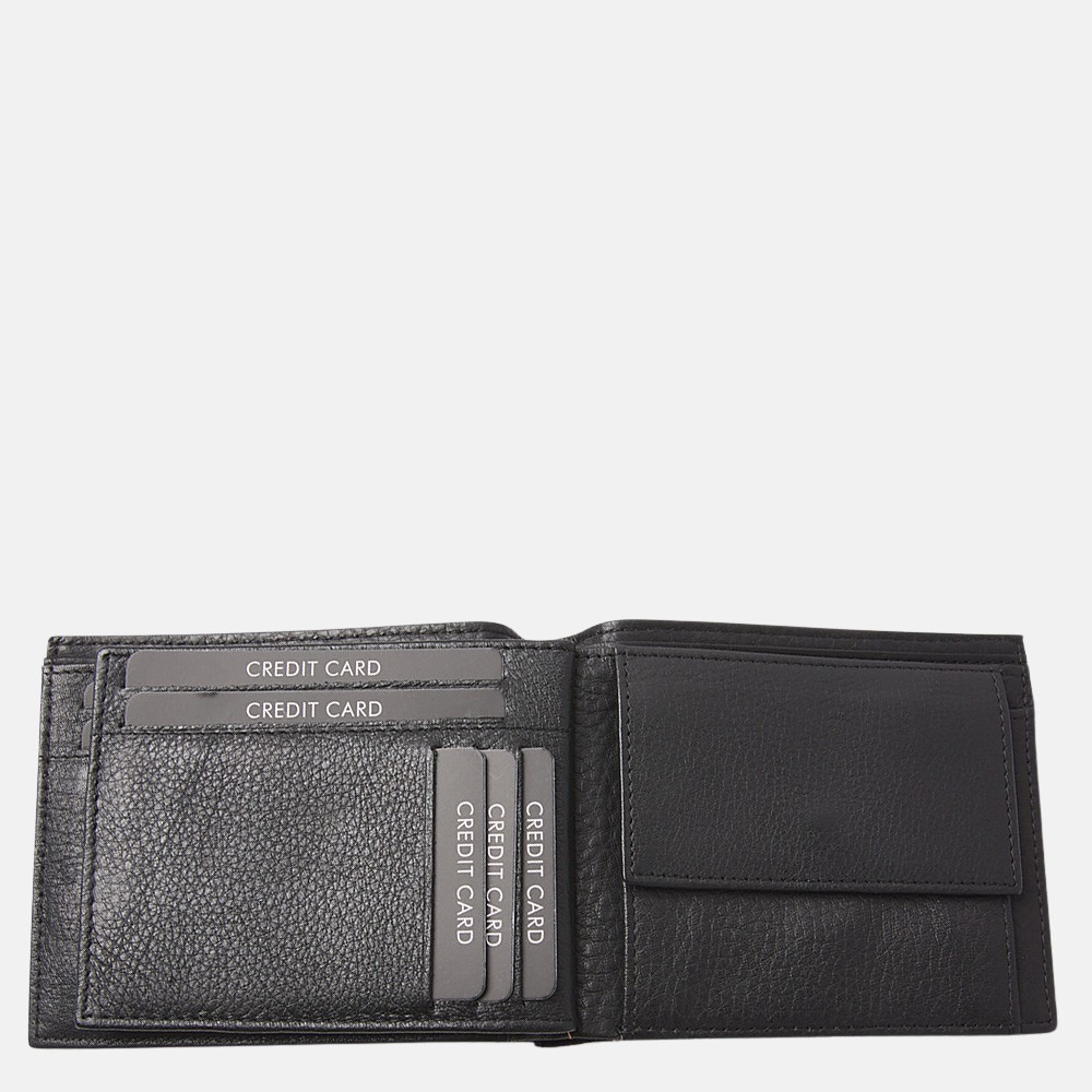 dR Amsterdam billfold black bij Duifhuizen