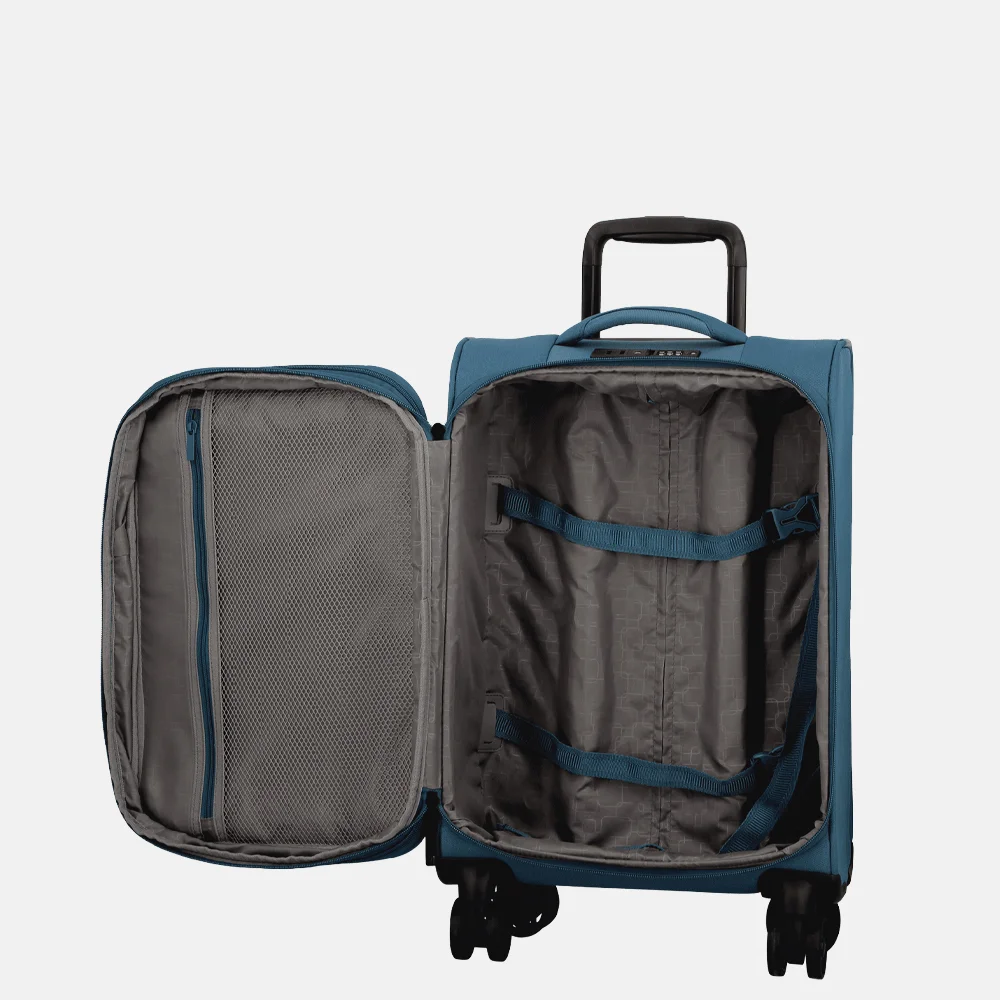 Jump Monthelys Spinner 55cm handbagagekoffer bleu bij Duifhuizen