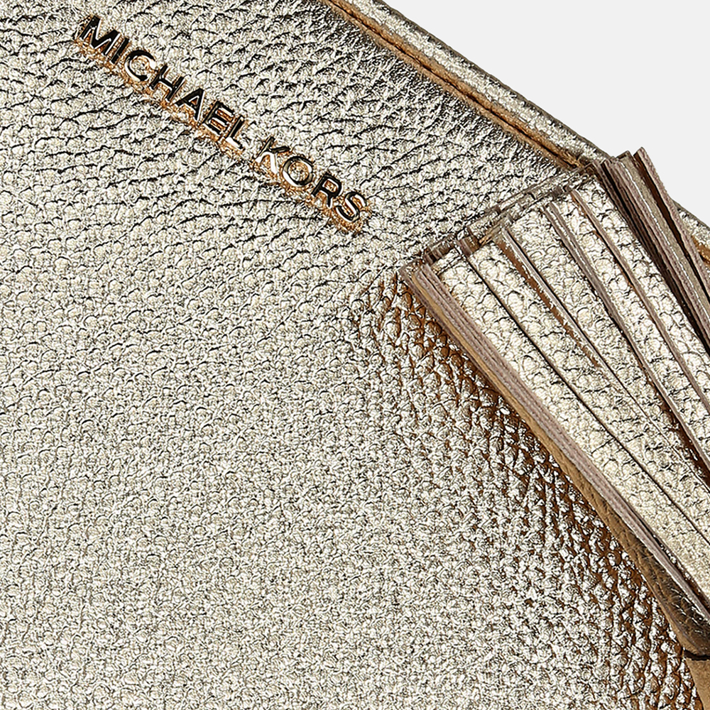 Michael Kors Ginny Camera Bag crossbody tas pale gold bij Duifhuizen