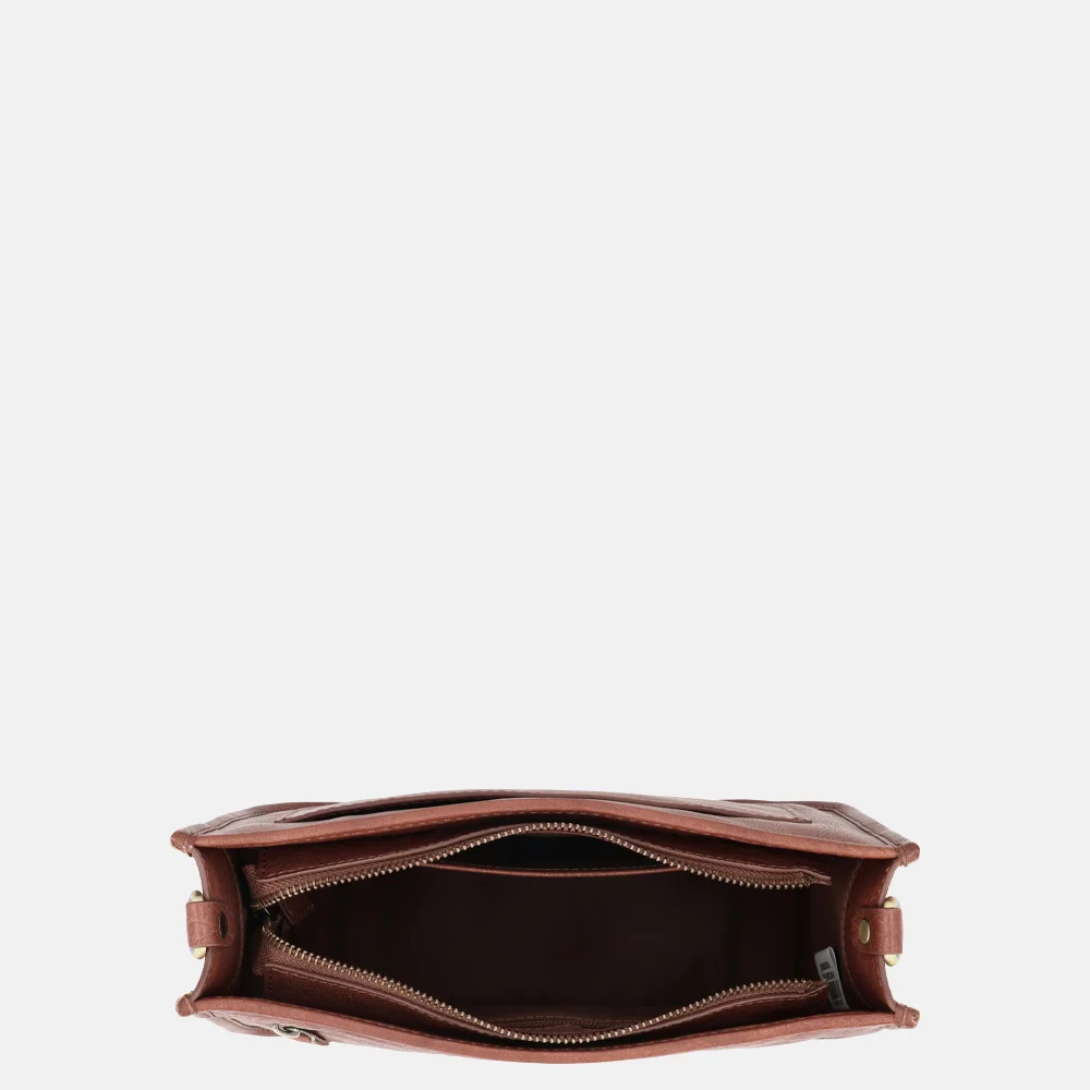 Hide & Stitches Jura crossbody tas bruin bij Duifhuizen