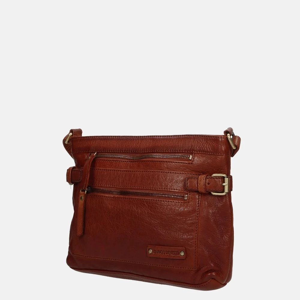 Enrico Benetti crossbody tas cognac bij Duifhuizen