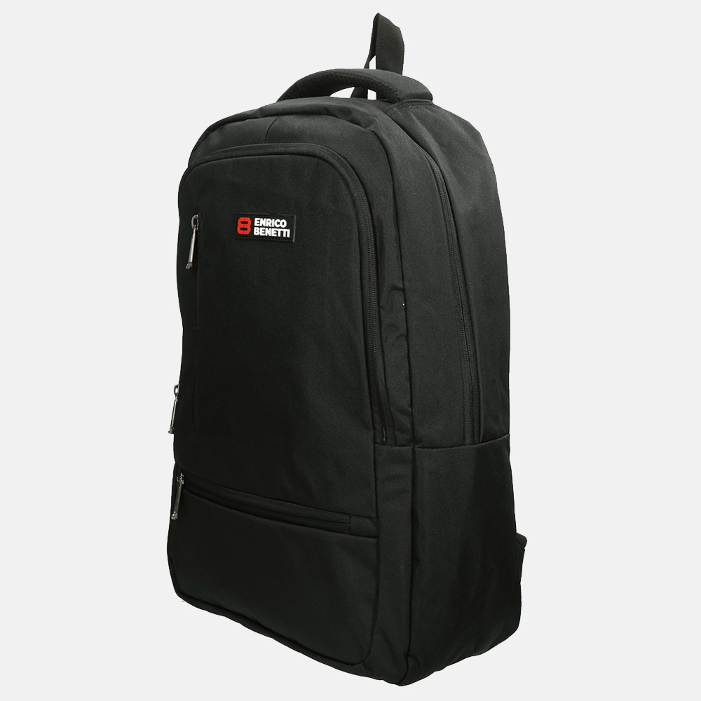 Enrico Benetti Hamburg rugzak 15 inch zwart bij Duifhuizen