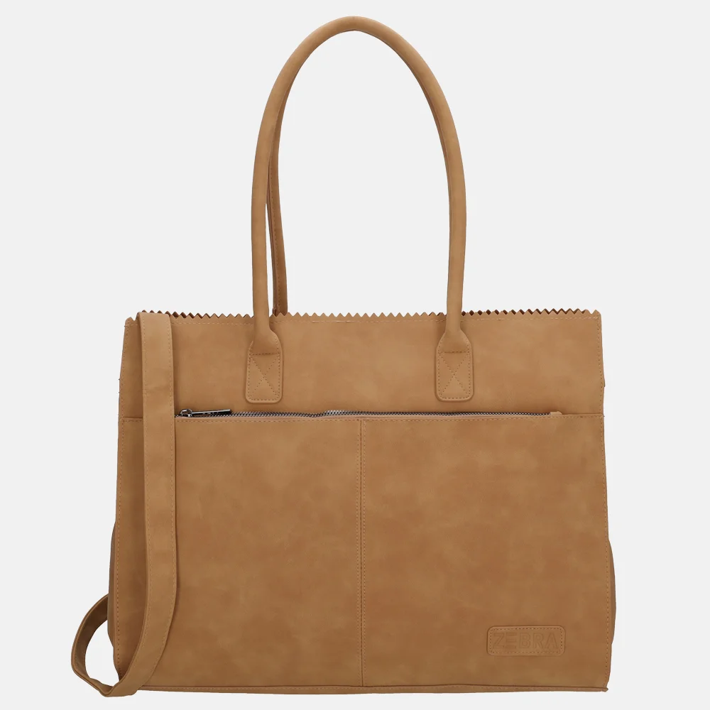 Zebra Trends shopper 15 inch camel bij Duifhuizen
