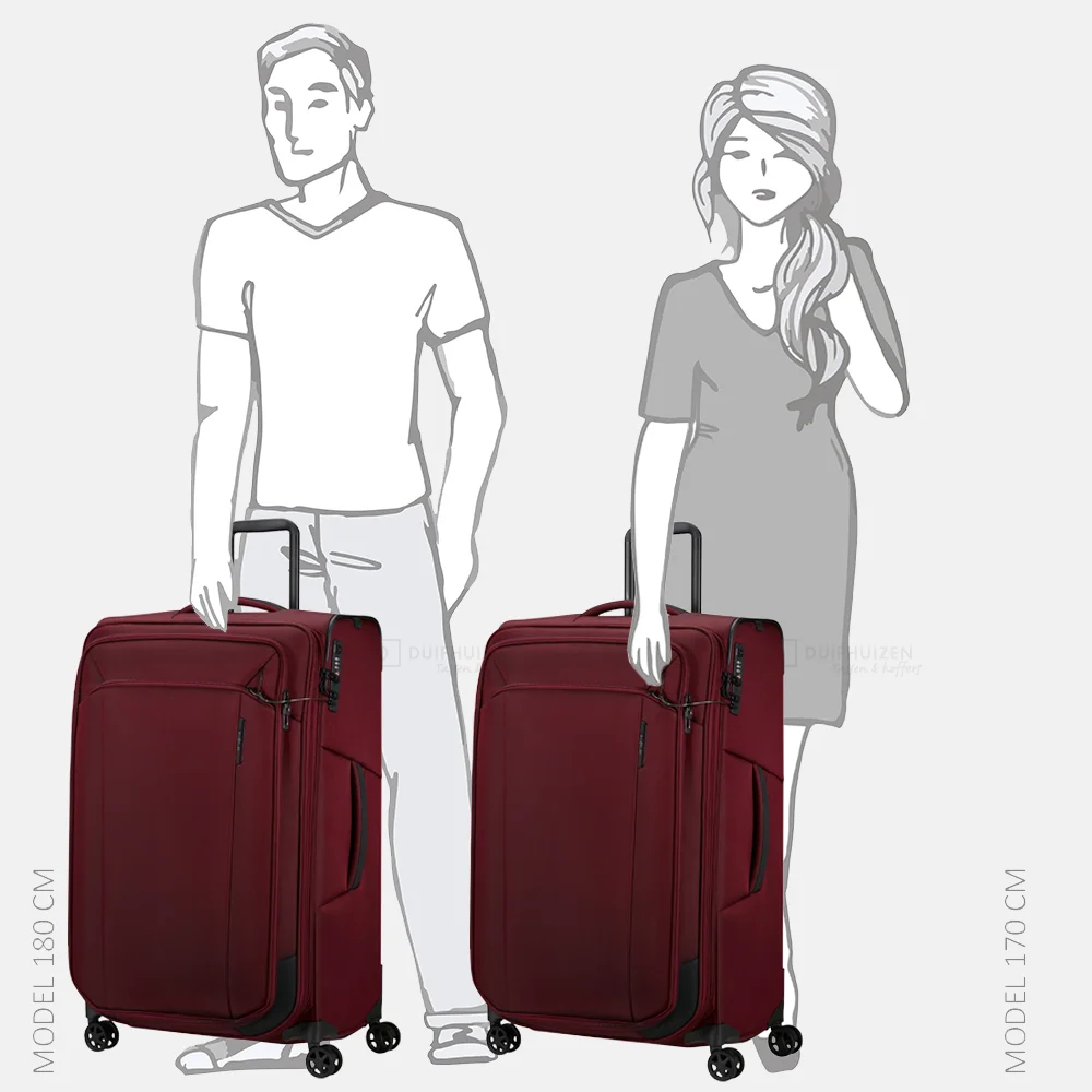 Samsonite Respark reiskoffer 79 cm burgundy bij Duifhuizen