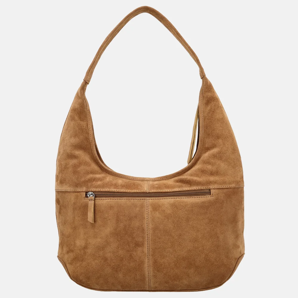 Hide & Stitches Brazos buideltas suede camel bij Duifhuizen