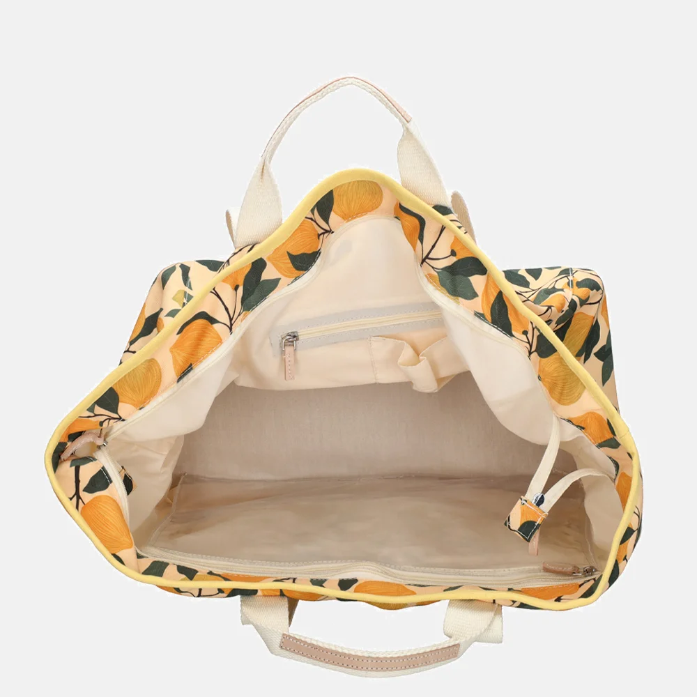 Zebra Trends Elise strandtas citroen bij Duifhuizen
