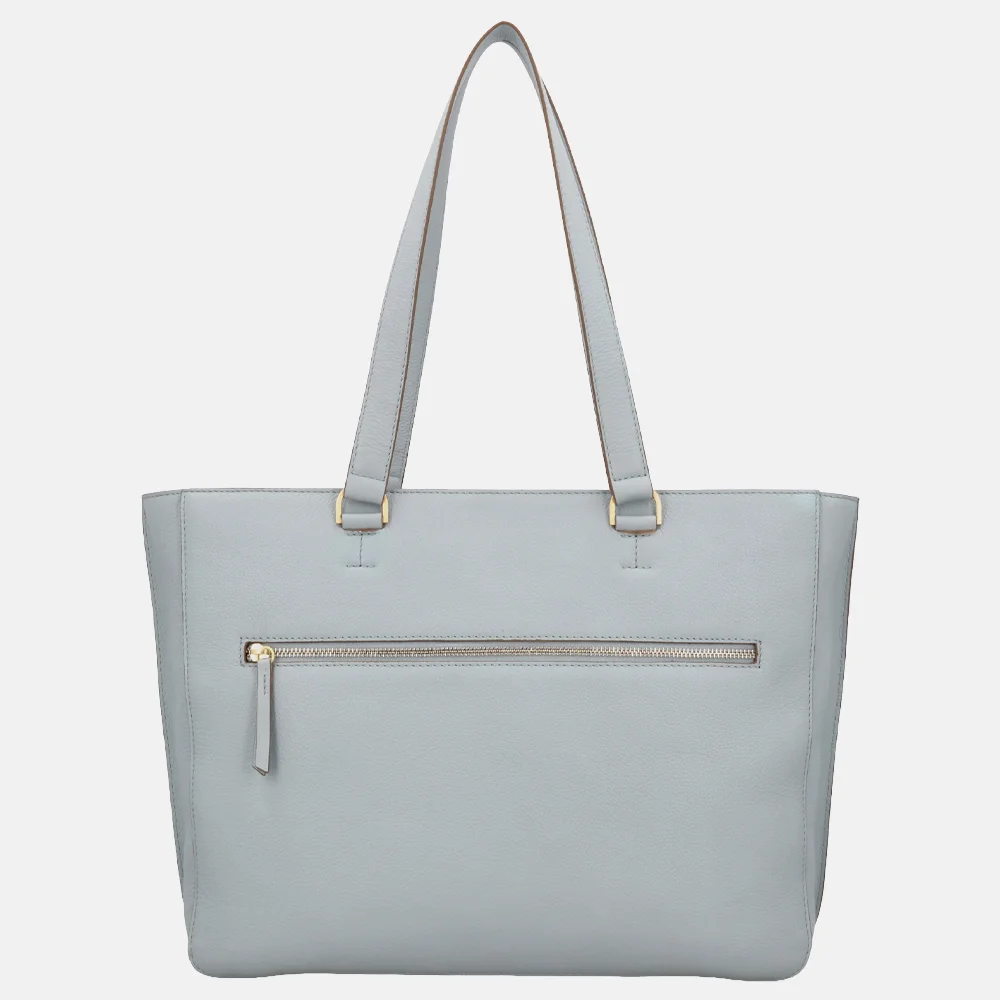 Loulou Essentiels Celine shopper 15.6 inch blue aura bij Duifhuizen