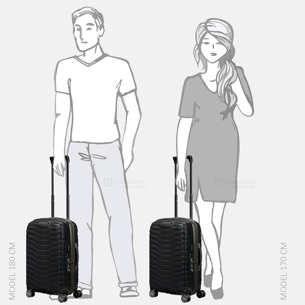 Samsonite Proxis expandable handbagage koffer 55 cm black bij Duifhuizen