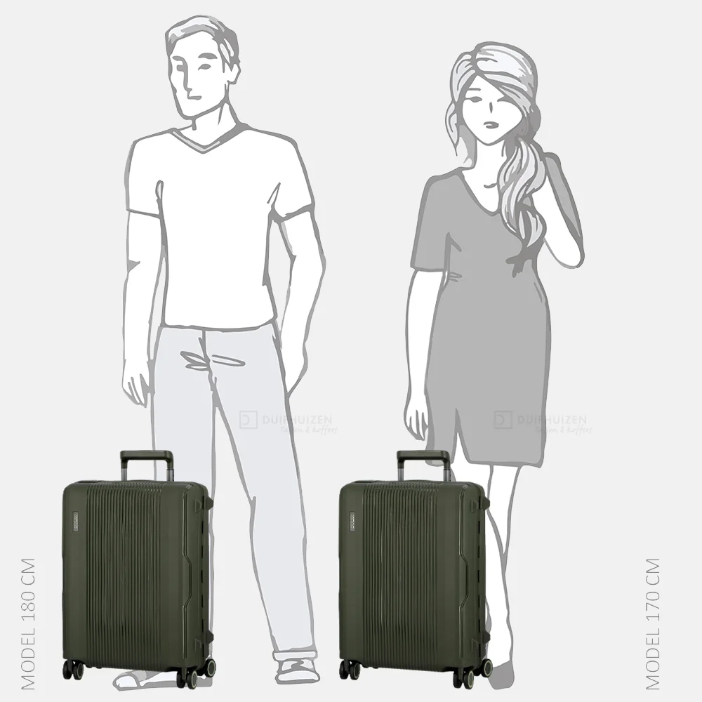 Jump Maxlock handbagage koffer 55 cm kaki bij Duifhuizen