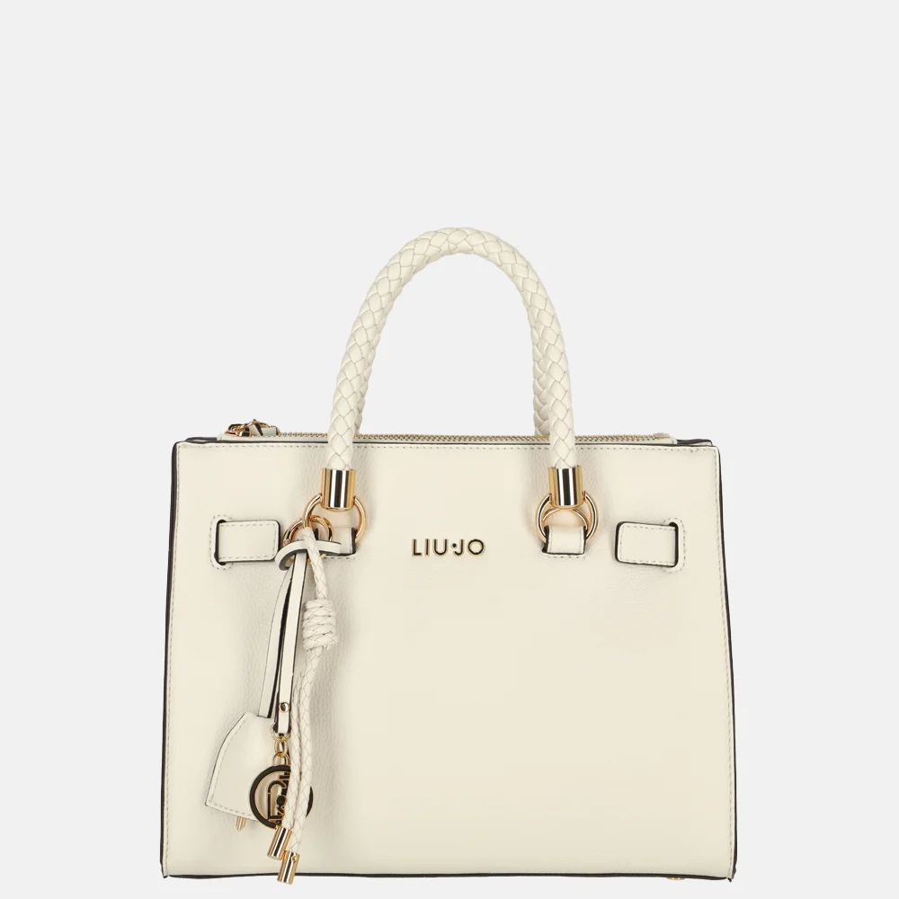 Liu Jo Manhattan Boston satchel handtas S cream bij Duifhuizen