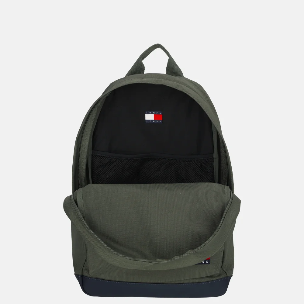 Tommy Hilfiger Daily Dome rugzak MRH pewter green bij Duifhuizen
