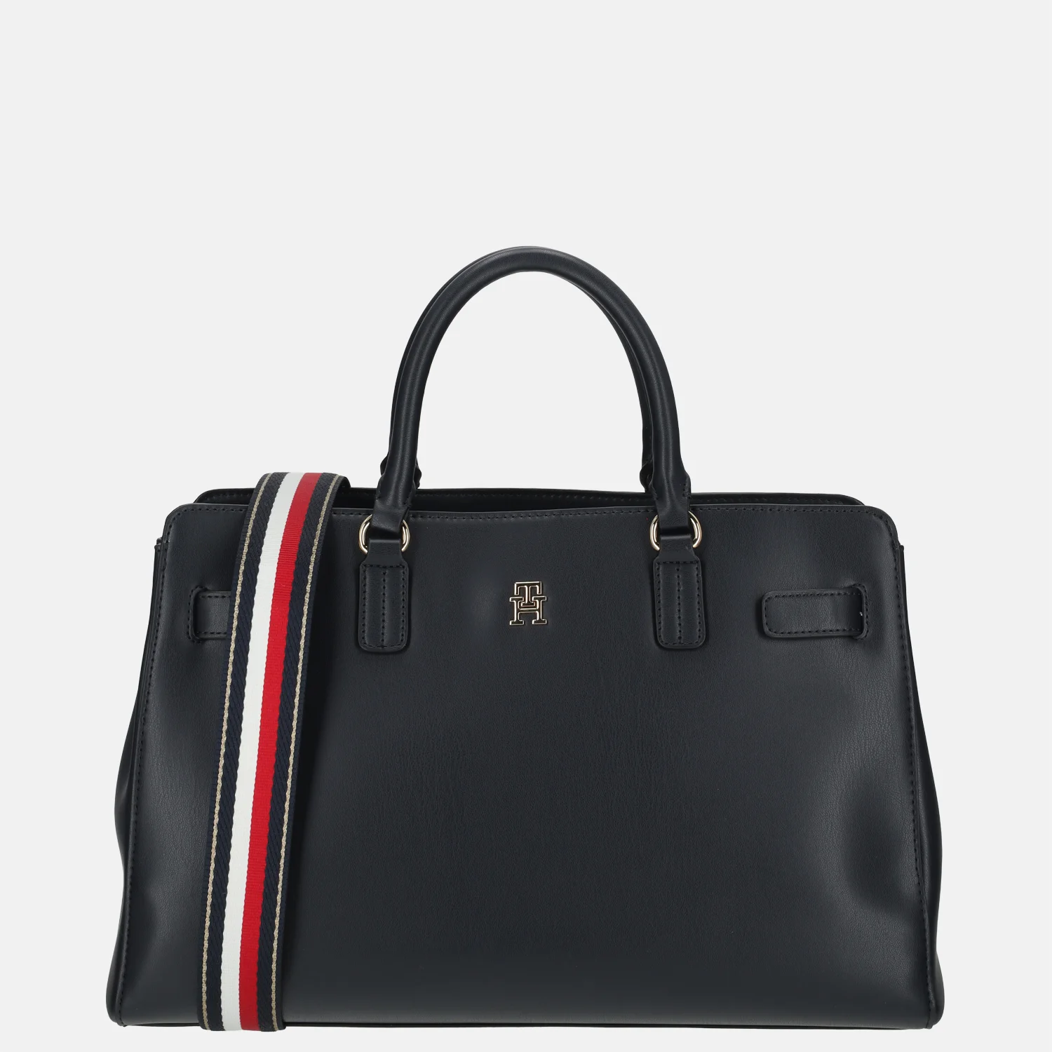 Tommy Hilfiger Joy satchel corp handtas space blue bij Duifhuizen